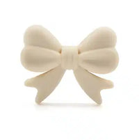 perle noeud en silicone beige pour confection attache tetine et anneau dentition