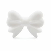 perle noeud en silicone blanc pour confection attache tetine et anneau dentition