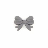 perle noeud en silicone gris anthracite pour confection attache tetine et anneau dentition