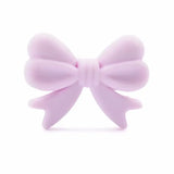 perle noeud en silicone lilas pour confection attache tetine et anneau dentition