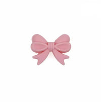 perle noeud en silicone rose pour confection attache tetine et anneau dentition