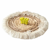 perle en silicone papillon de couleur anis pour confection attache tetine