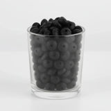 perle en silicone de couleur noir  sous forme plate lentille pour création attache tétine 