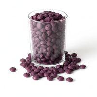 perle en silicone plate de couleur prune en 12 mm pour confection attache tetine 