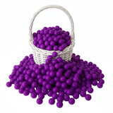 perle en silicone ronde couleur violet intense