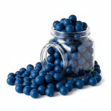 perle ronde en 12mm de couleur bleu pétrol