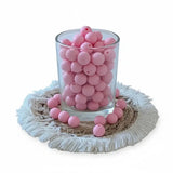 découvrez nos perle ronde en silicone en 12 mm de couleur rose blush et sublimez vos créations