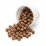 perle ronde 15mm en silicone marron floral pour attache tetine et anneau de dentition mam