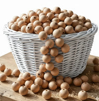 perle en bois hetre 12mm ronde 