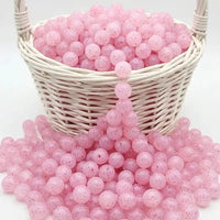 perle ronde 12mm silicone rose paillette pour fournisseur attache tétine
