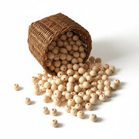 perle ronde en silicone 12 mm beige nude 