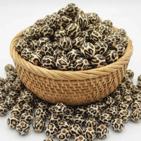 perle ronde silicone leopard tigre 15 mm confection attache tetine fournisseur