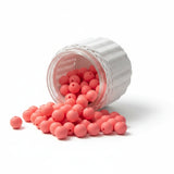 Perle Ronde en Silicone 12 mm : L'énergie du corail pour vos créations