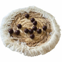 perle en silicone 12 mmm marron pour création attache tétine 
