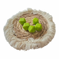 perle silicone en 174 mm de couleur vert pomme 