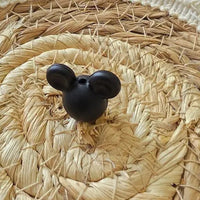 perle en silicone forme disney couleur noir 