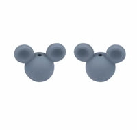 Perle silicone disney gris anthracite- attache tetine