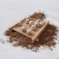 Perle en Silicone Hexagonale Taupe 14mm - Idéale pour Création Bébé Mixte et Chic