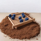perle en silicone hexagonal bleu foncer en 4 mm pour création attache tétine et anneau dentition personnalisé