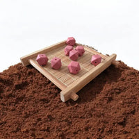 perle hexagonal silicone 14mm terracotta pour création attache tétine clip et anneau dentition