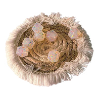 perle en silicone hexagonale multicolore en 17 mm