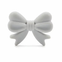 perle noeud en silicone gris clair pour confection attache tetine et anneau dentition