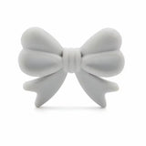 perle noeud en silicone gris clair pour confection attache tetine et anneau dentition