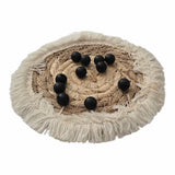 perle en silicone ronde 12 mm de couleur noir