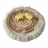 perle en silicone papillon de couleur jaune clair pour confection attache tetine