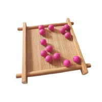 perle en silicone ronde 12 mm de couleur fushia 