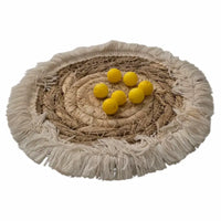 perle en silicone ronde de 12 mm de couleur jaune