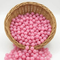 perle silicone ronde 12mm rose paillette pour confection attache tétine 