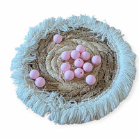 perle silicone en perle ronde 12 mm en couleur rose clair