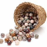 nos perles en silicone ronde de 15 mm en motif  léopard et autre pour vos création DIY et attache tetine
