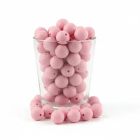 perle en silicone alimentaire de couleur blush