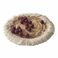 perle en silicone ronde de couleur prune 12 mm