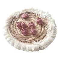 Perle silicone fleur rose 20 mm