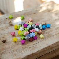 perle en silicone étoile de 12 mm