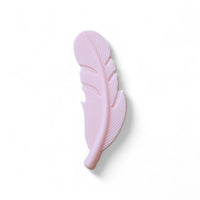 Plume en silicone souple de 55 mm pour la fabrication de jouets de dentition et accessoires d'éveil DIY. rose clair 