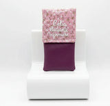 pochette aimantée aide soignant couleur bordeau