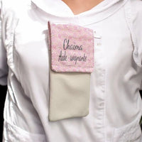 pochette pour infirmière aimantée personnalisé pour le personnel de santé motif hexagone