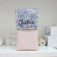 pochette infirmière aimantée de couleur lilas rose 