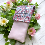 pochette pour infirmière en liberty rose 