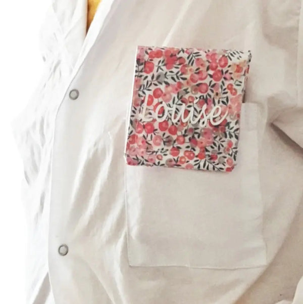 Pochette Infirmiere Personnalisee liberty rose