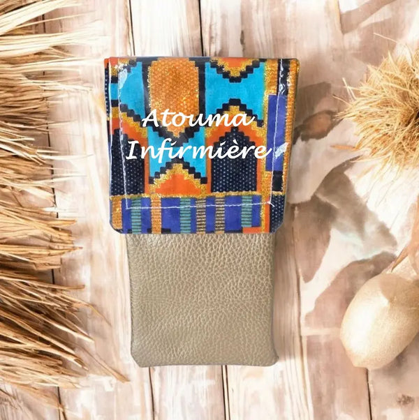 pochette infirmière en wax