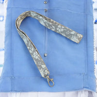 tour de cou femme gris motif rose coton