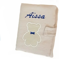 protège carnet de santé motif ourson 