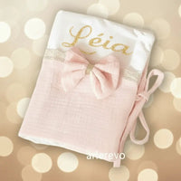 protège carnet de santé en rose 