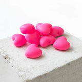 perle en silicone de couleur rose flashy