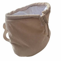 sac à dos marron en velours côtelé pour enfant bébé maternelle 